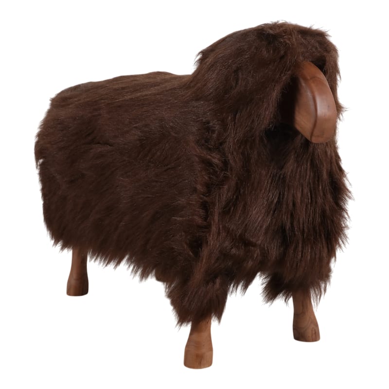 Fabric Wood Figurine with Casual Style and Decorative Wooden Accent