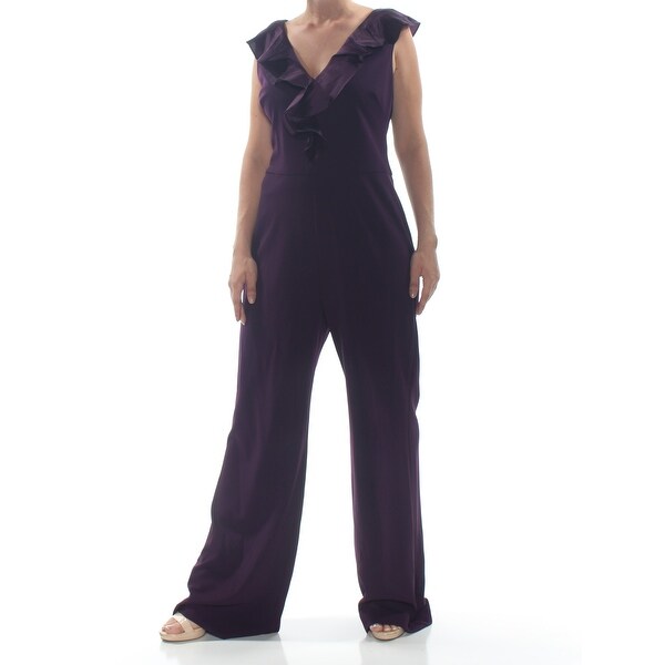 cap sleeve wide leg jumpsuit