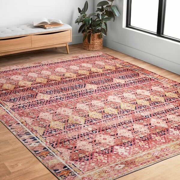 Alexander Home Isabelle Vintage Boho Moroccan Area Rug - Bed Bath
