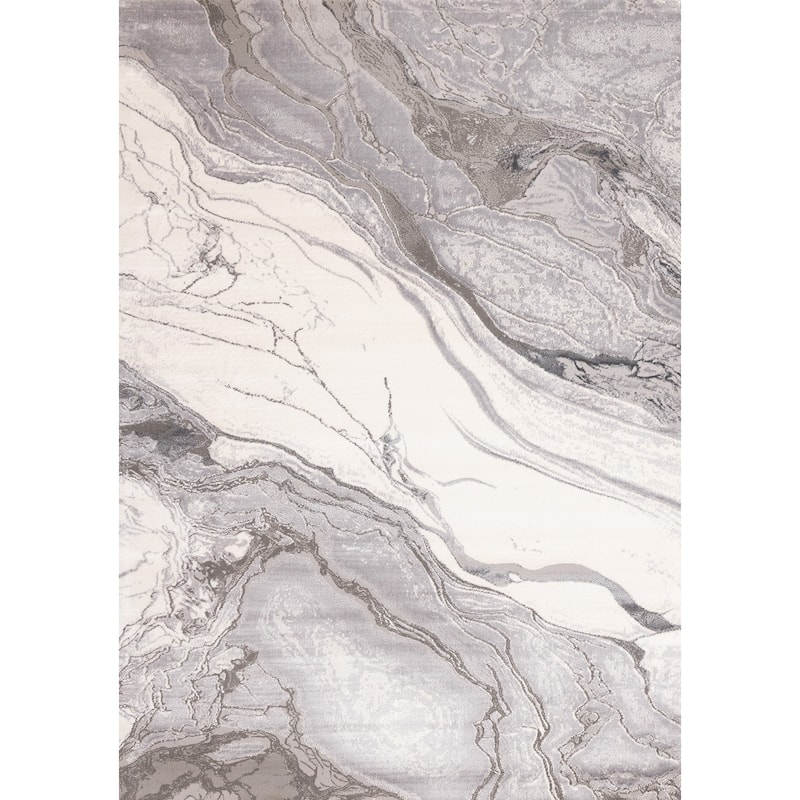 HomeRoots Abstract Modern Rectangle Area Rug