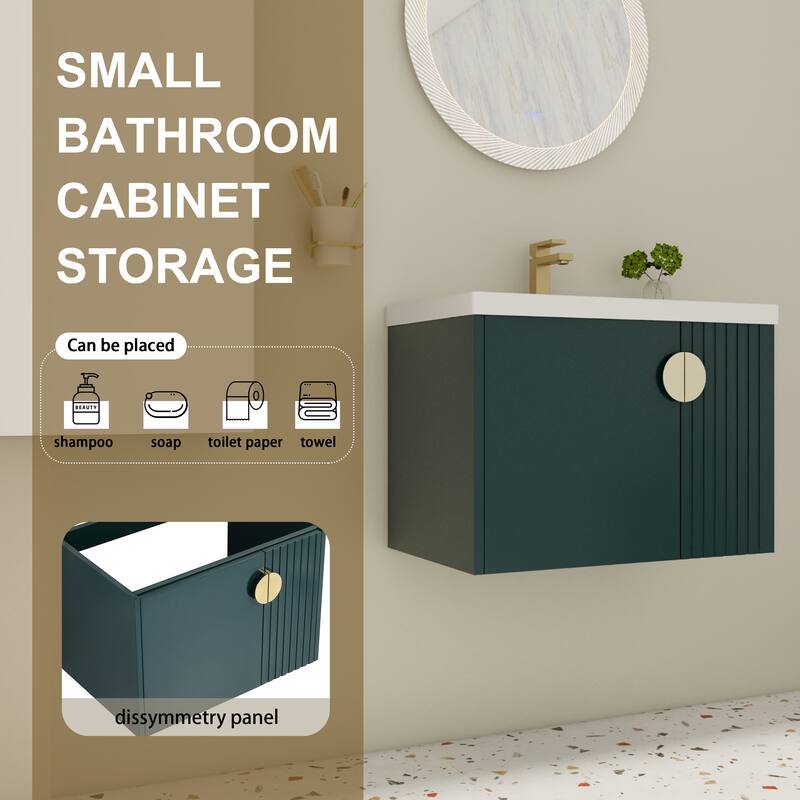 28 Inch Bathroom Vanity with Ceramic Sink