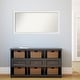 preview thumbnail 176 of 190, Wall Mirror Choose Your Custom Size - Extra Large, Blanco White Wood