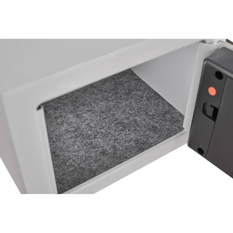 Secure Safe With Key And Password Money Home Safe, 0.23 Cubic Feet Small Safe, Mini Storage Cabinet