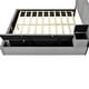 preview thumbnail 34 of 34, Upholstered Platform Bed with Lateral Storage Compartments and Thick Fabric,Velvet