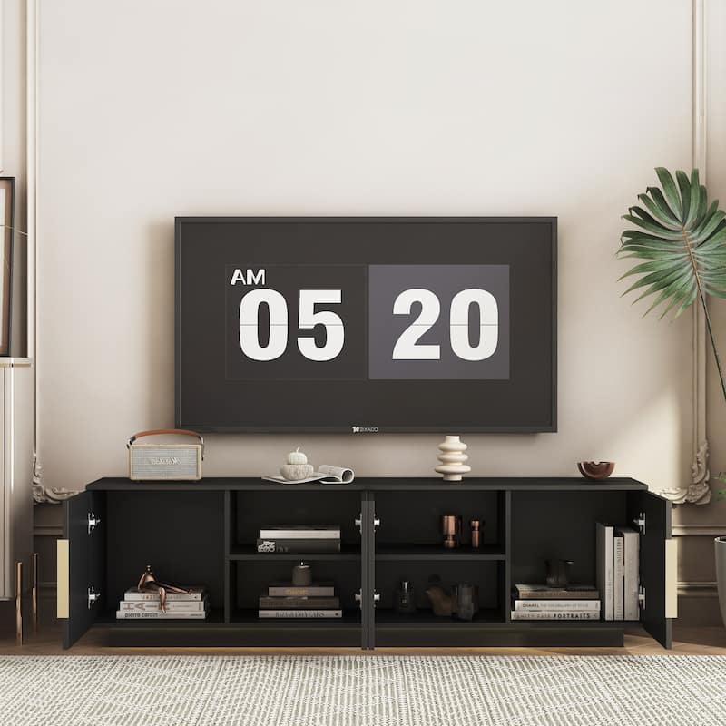 68 inch Modern TV Stand with 16 Color LEDs