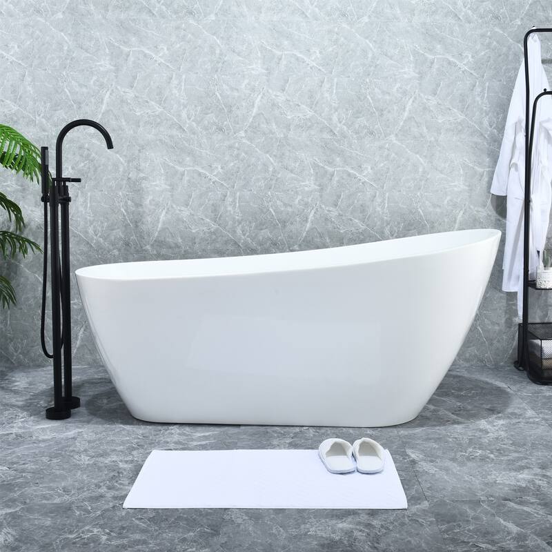 Altair Gnosall Double Lever Handle Freestanding Floor Mounted Tub Filler with Handshower