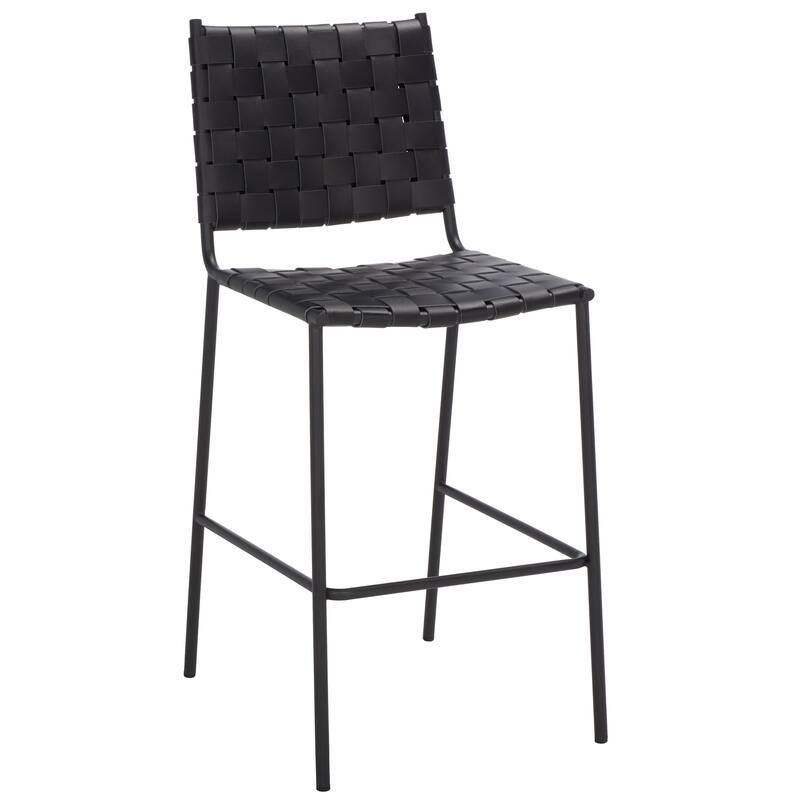 SAFAVIEH Malissie Woven Counter Stool - 18.5" W x 21" L x 40" H - 19Wx21Dx40H