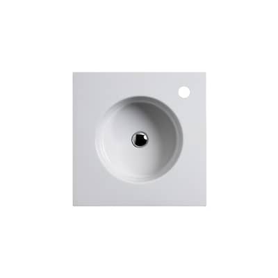 WS Bath Collections Skyland 19" Ceramic Vanity Top Sink with Single