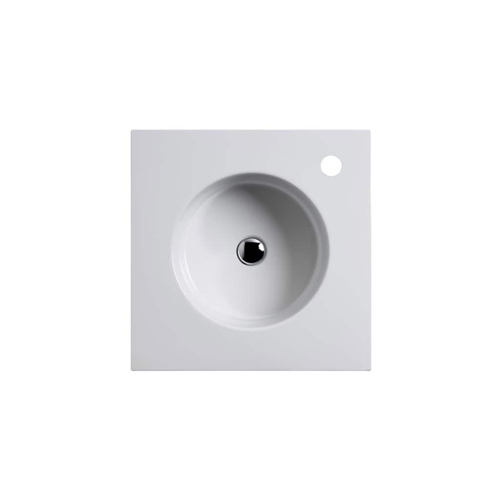 WS Bath Collections Skyland 19" Ceramic Vanity Top Sink with Single