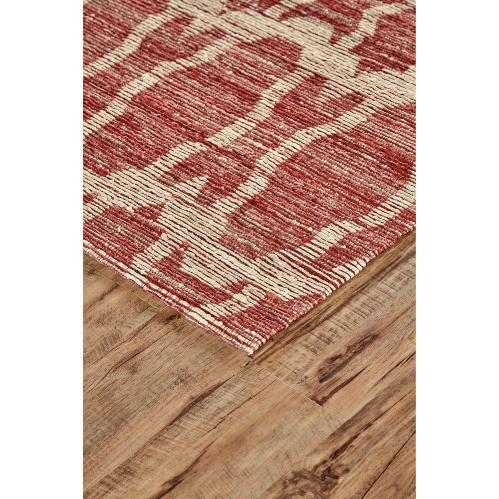 LiLacombe Natural Jute Flat Dhurrie, Jade Green/Tan, Area Rug