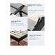 preview thumbnail 4 of 3, Platform Bed with Wingback Headboard, Button Tufting, Easy Assembly