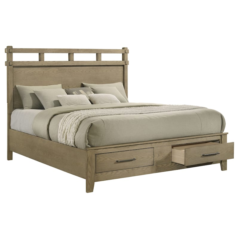 Hazlewood 59-inch Storage Bed Vineyard Oak