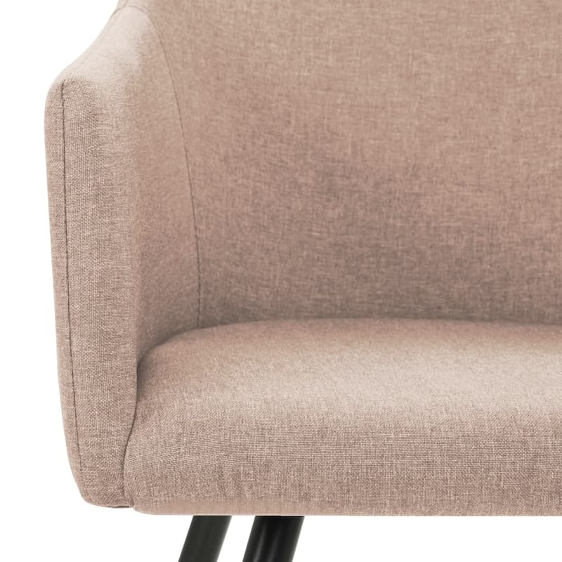 vidaXL Dining Chairs 4 pcs Taupe Fabric - 21.3" x 24.4" x 31.5"