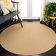 preview thumbnail 154 of 174, SAFAVIEH Handmade Braided Country Casual Lavada Rug 3' Round - Beige/Tan