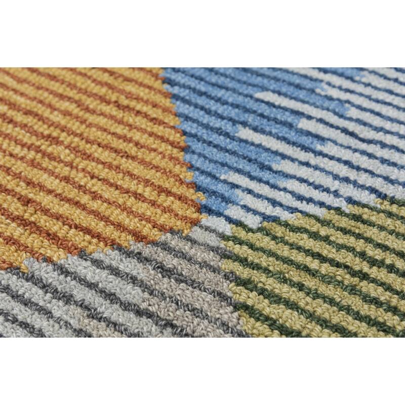 Alora Decor Addison Geometric Hand-tufted Rug