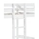 preview thumbnail 6 of 4, Twin over Twin Size Wood Bunk Bed with Ladder and Fence