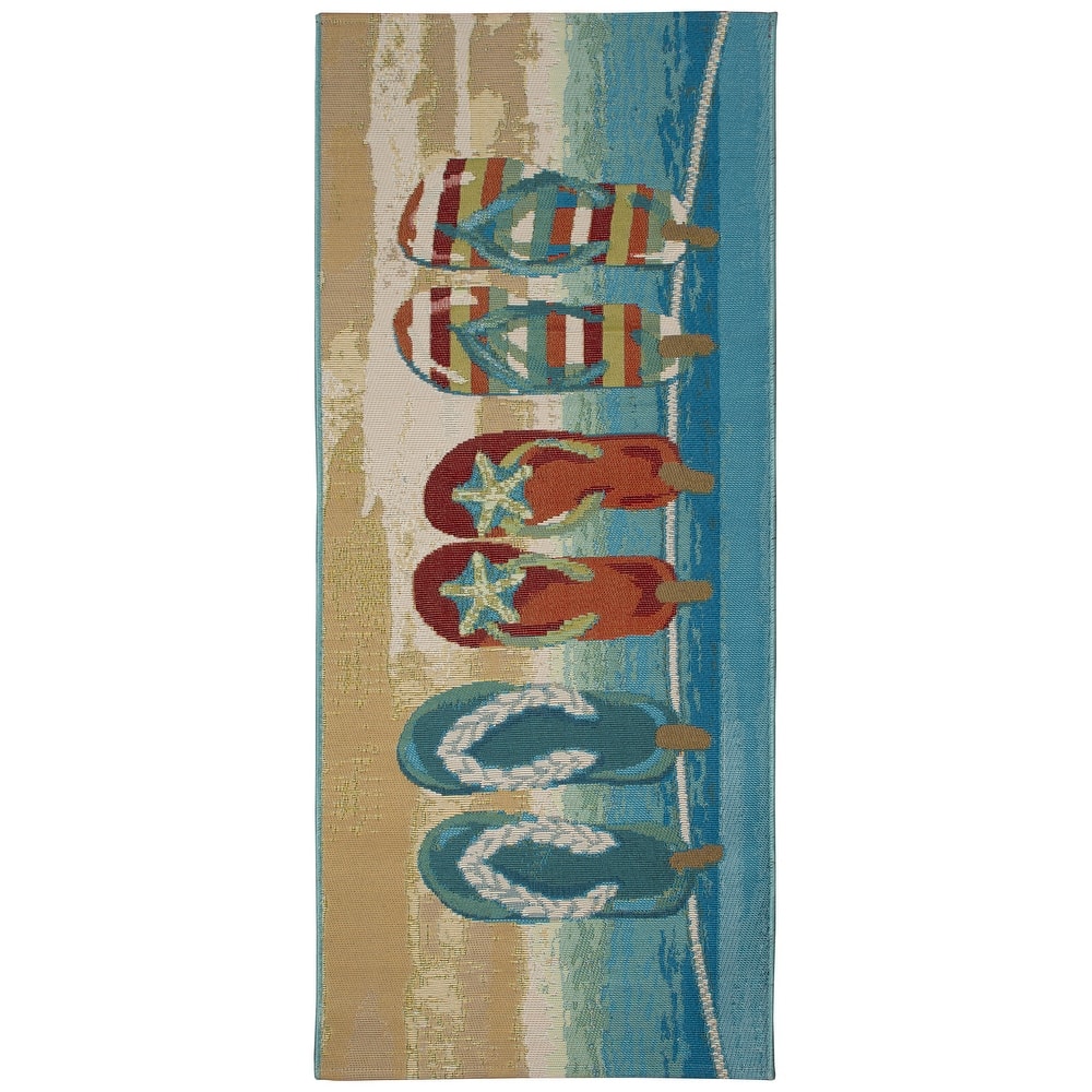 Liora Manne Esencia Flip Flops Forever Indoor/Outdoor Mat