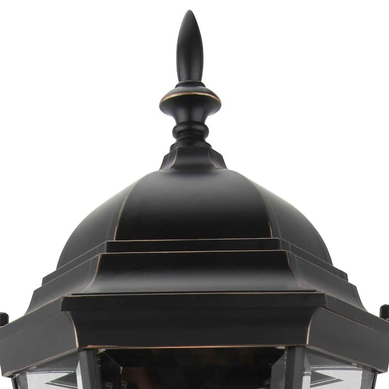 1 Light Outdoor Post Lantern in Imperial Black
