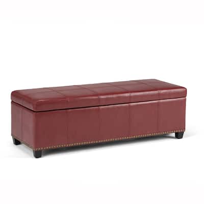 Modern Large Storage Ottoman for Living Room