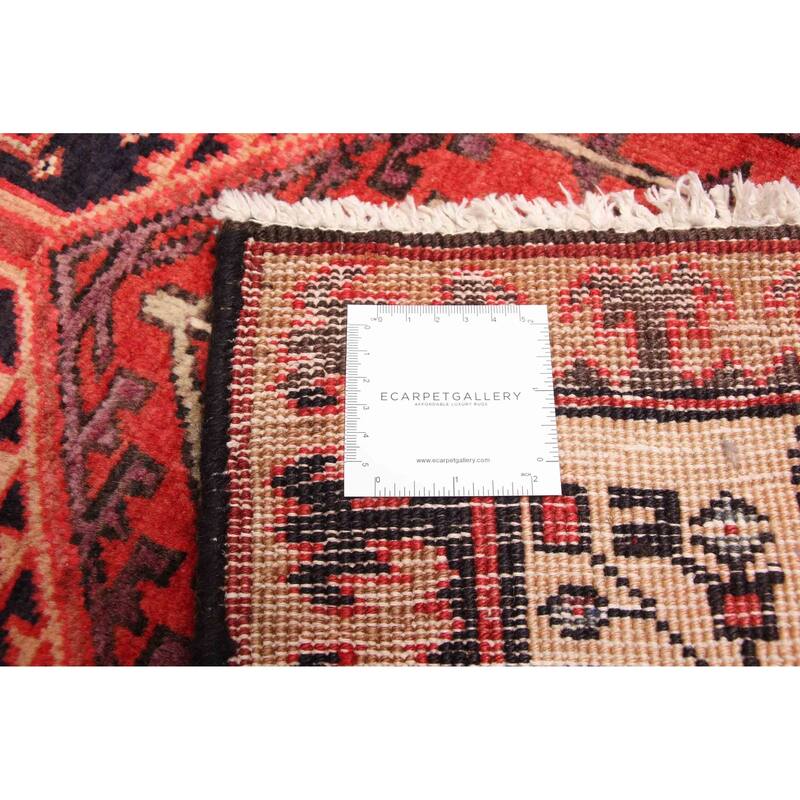 ECARPETGALLERY Hand-knotted Sarabi Red Wool Rug - 3'6 x 10'8