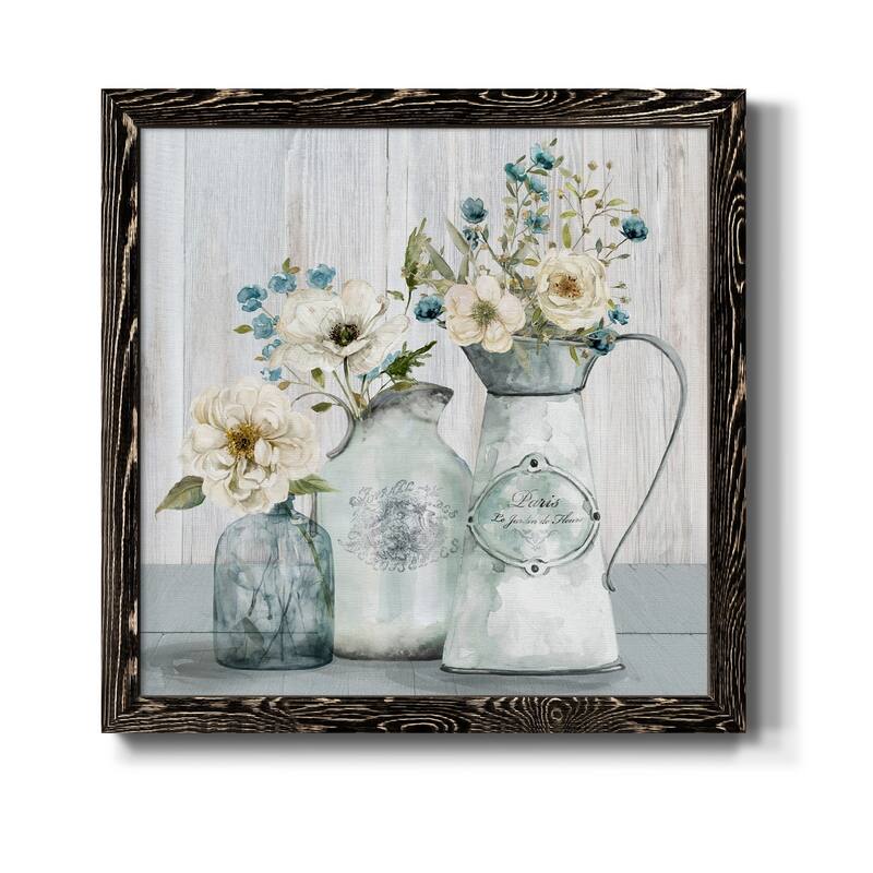French Garden Flowers I-Premium Framed Canvas - Ready to Hang