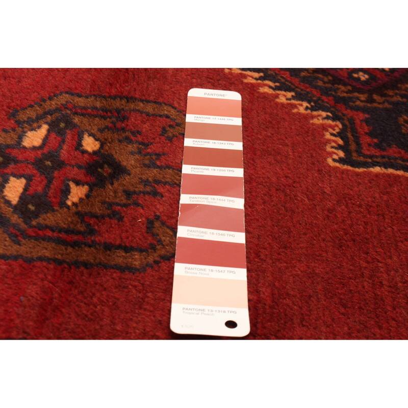 ECARPETGALLERY Hand-knotted Baluch Red Wool Rug - 3'4 x 6'0
