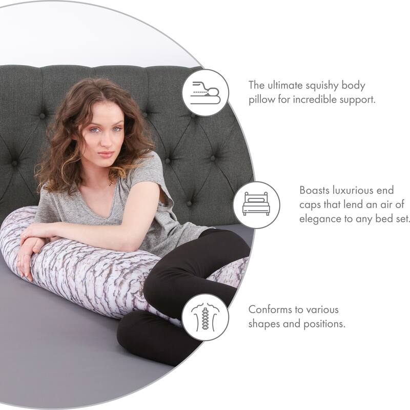Log Cover Only - Body Pillowcase - Spandex/Nylon Blend for Silky Touch