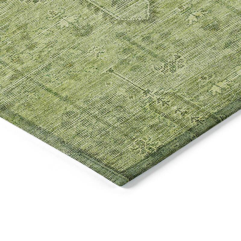 Machine Washable Indoor/ Outdoor Chantille Traditional Distressed Rug