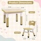 preview thumbnail 27 of 35, Kids Table and 4Chairs Set-Height Adjustable Desk