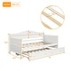 preview thumbnail 8 of 24, Nestfair Twin Size Wooden Daybed with Trundle Bed