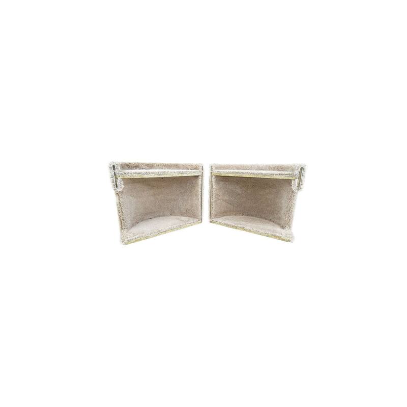 Solid Wood Multi-Level Cat Tower with Hammock, Tunnel and Sisal Rope Posts for Indoor Cats