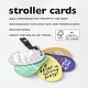 preview thumbnail 2 of 2, Wee Gallery Stroller Cards - I See on a Walk - Black