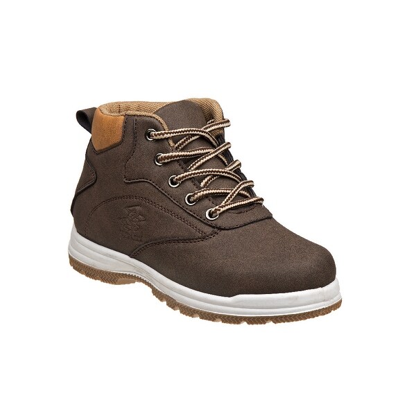 boys brown lace up boots