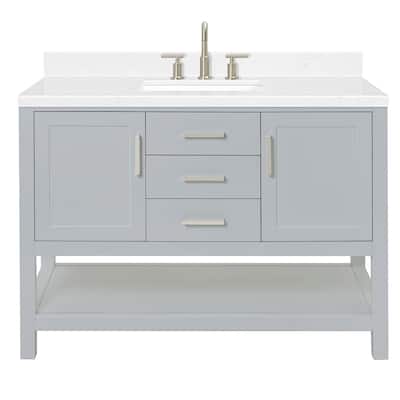 Ariel S048SCQRVO Magnolia 48" Free Standing Single Basin Vanity Set