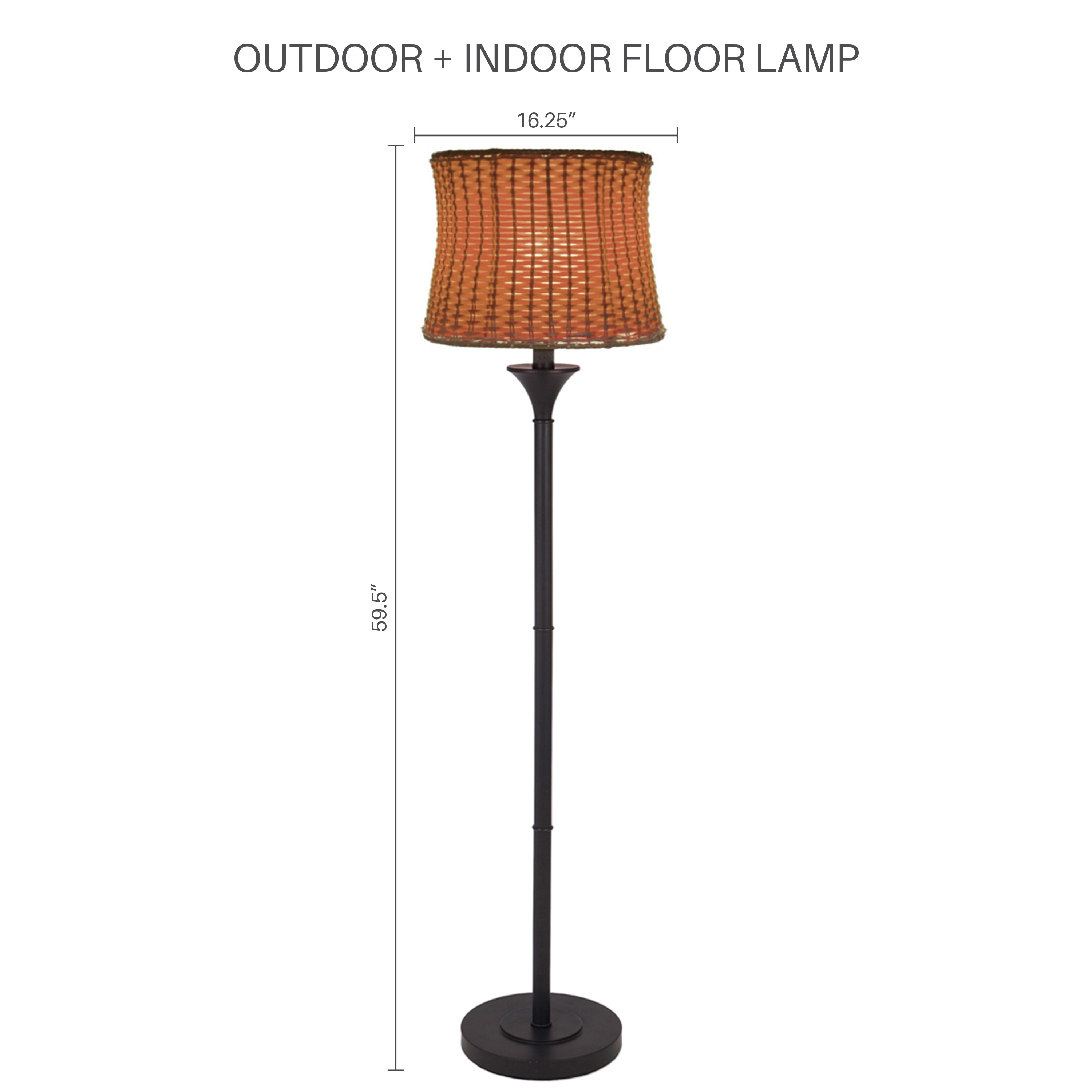 basket weave floor lamp