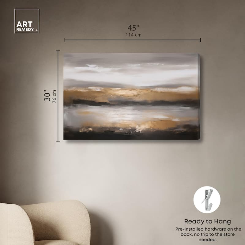 Dust and Gold Canvas by Art Remedy, Gallery Wrapped