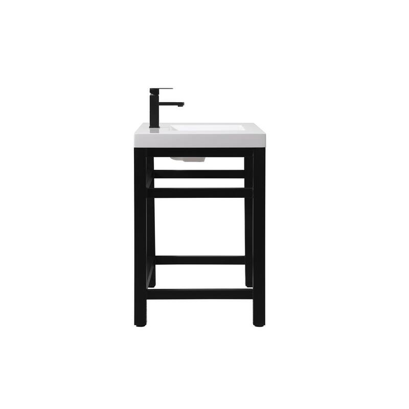 Elegant Lighting VF14536 Raya 36" Rectangular Iron Console Bathroom