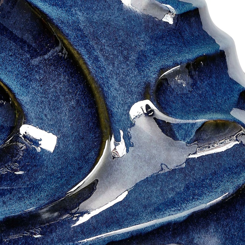 Uttermost 18285 Helix 16" Tall Earthenware Vase - Blue