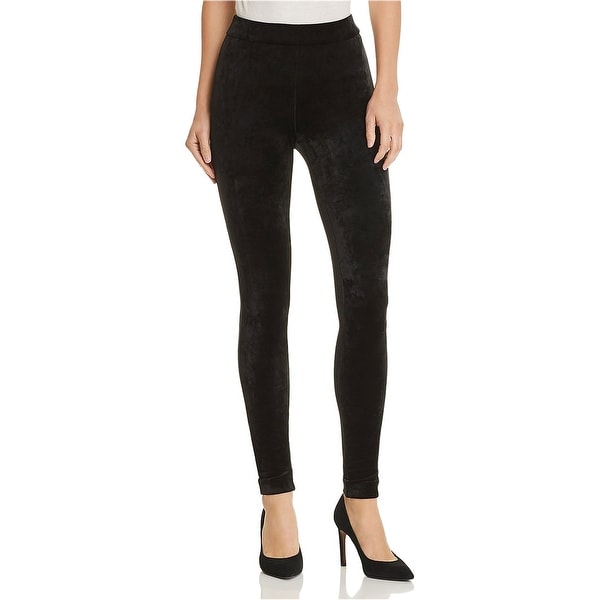Theory Womens Velour Casual Leggings, black, 6. Opens flyout.