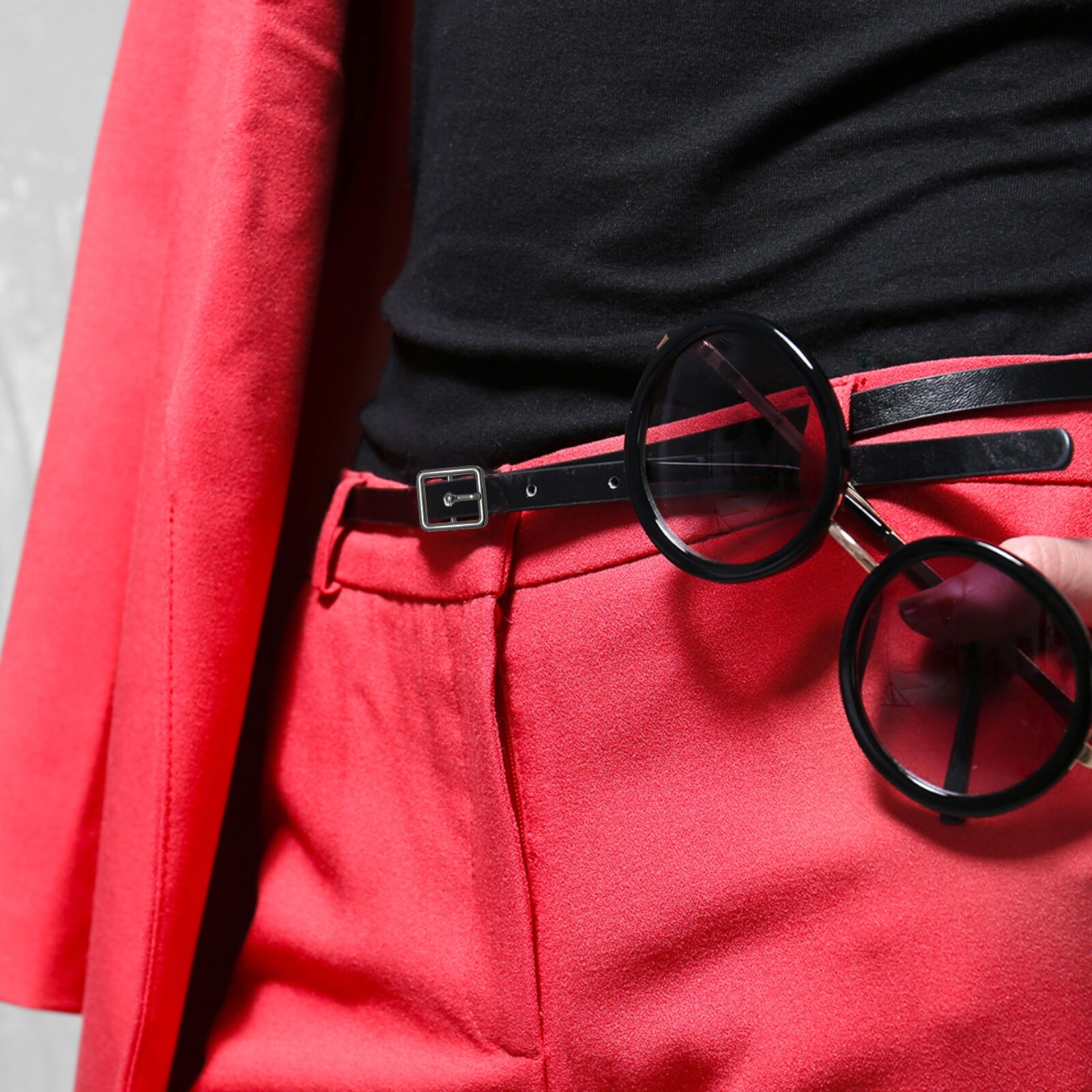 Single Prong Belt Buckle [- Metal Center Bar Buckle Use for Leather Bags Craft - Square Loops Clasp