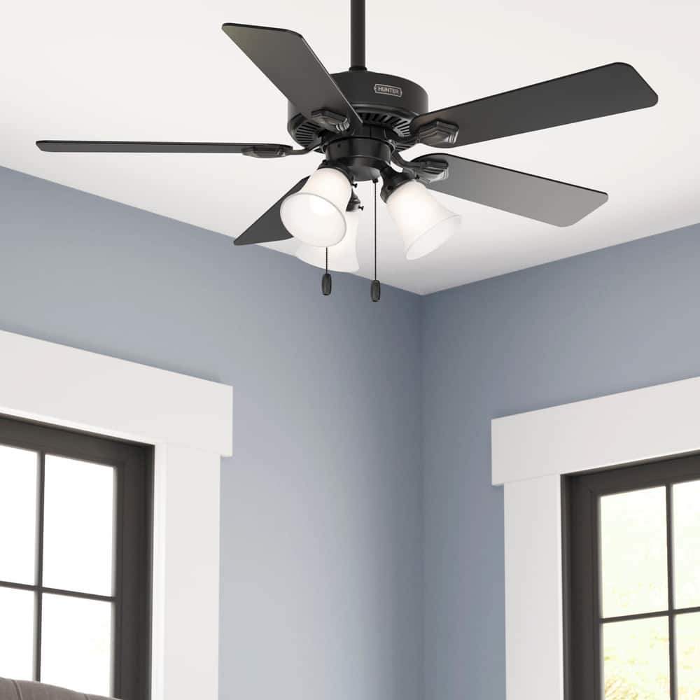 Hunter 44" Swanson Ceiling Fan with LED Light Kit & Pull Chain - Casual Traditional - 4 Speed DC Motor - ENERGY STAR!