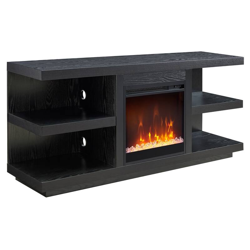Maya Rectangular TV Stand with Crystal Fireplace for TV's up to 65"