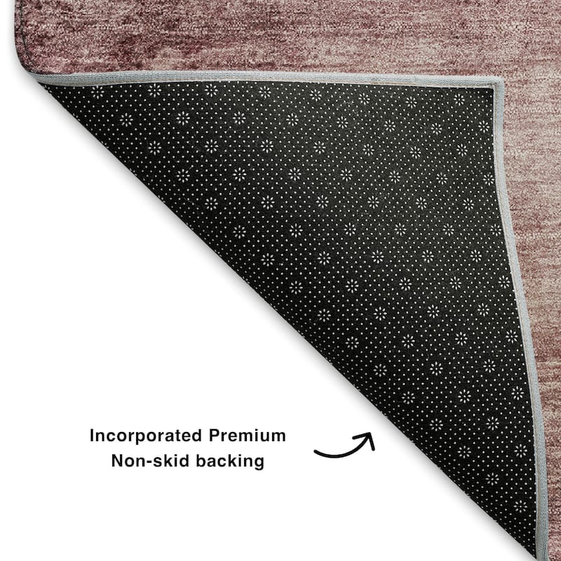 Premium Washable Super Soft Solid Ombre Mayfield Rug