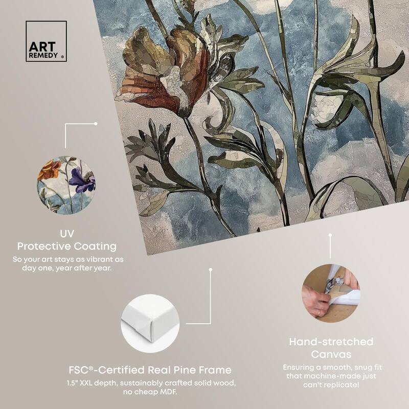 Hued Blossom II Canvas by Art Remedy, Gallery Wrapped