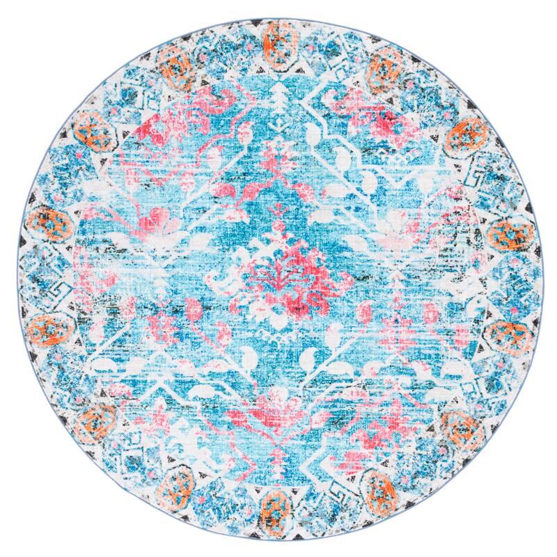 SAFAVIEH Paint Brush Machine Washable Slip Resistant Elvezia Rug