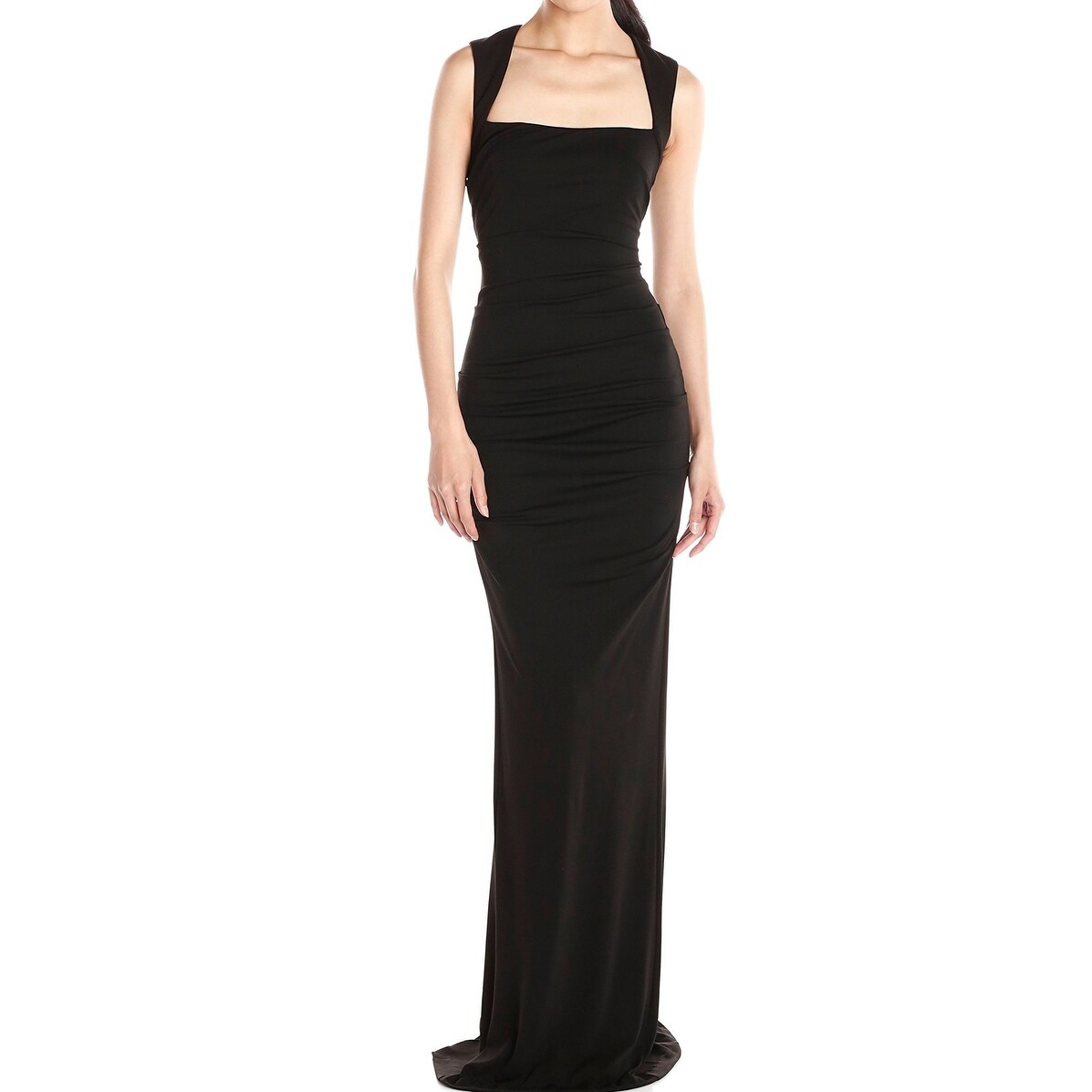 nicole miller long black dress off 67