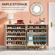 preview thumbnail 16 of 16, 20 Pairs Entryway Shoe Storage Cabinet Storage Organizer for Closet
