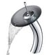 preview thumbnail 17 of 28, KRAUS Waterfall Vessel Bathroom Faucet Chrome