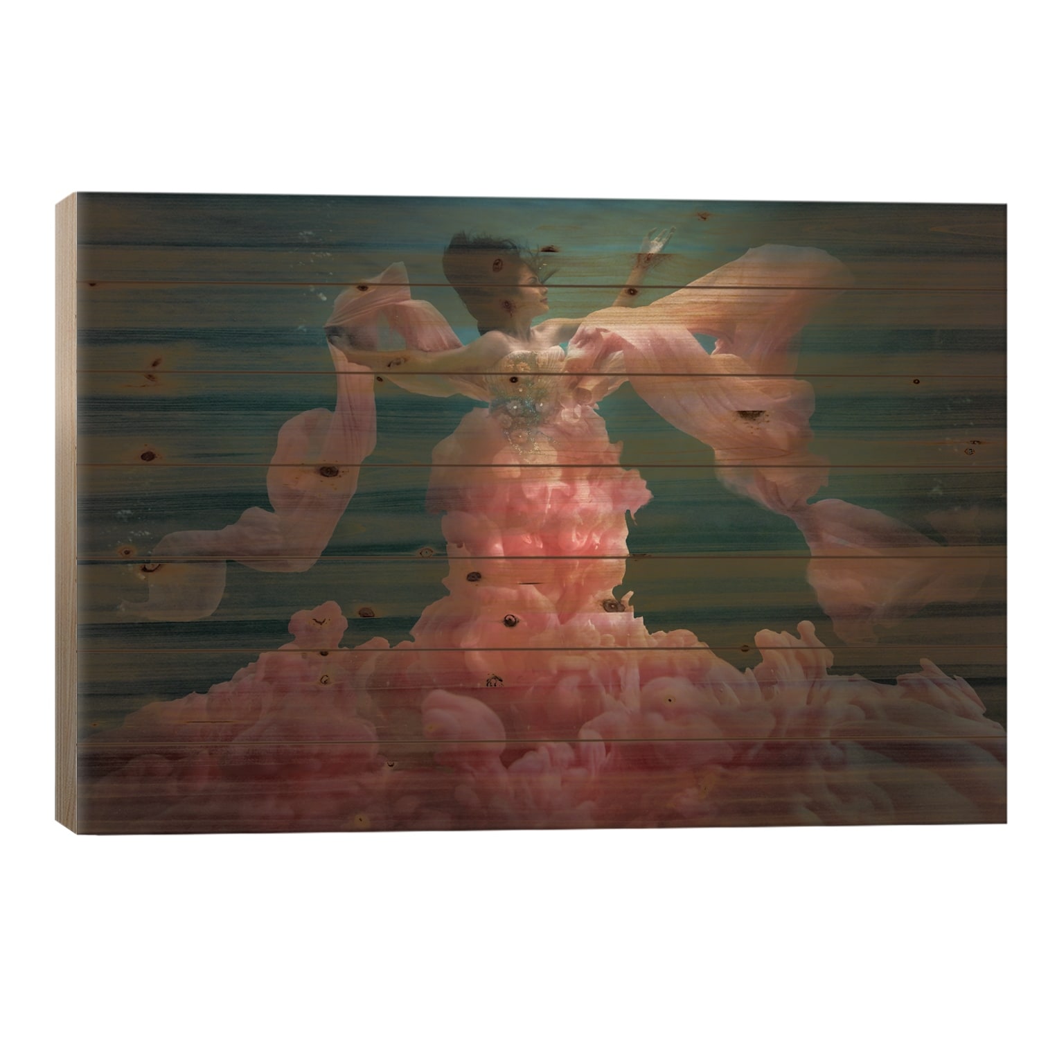 The Awakening Of Flora Print On Wood by Martha Suherman - Multi-Color