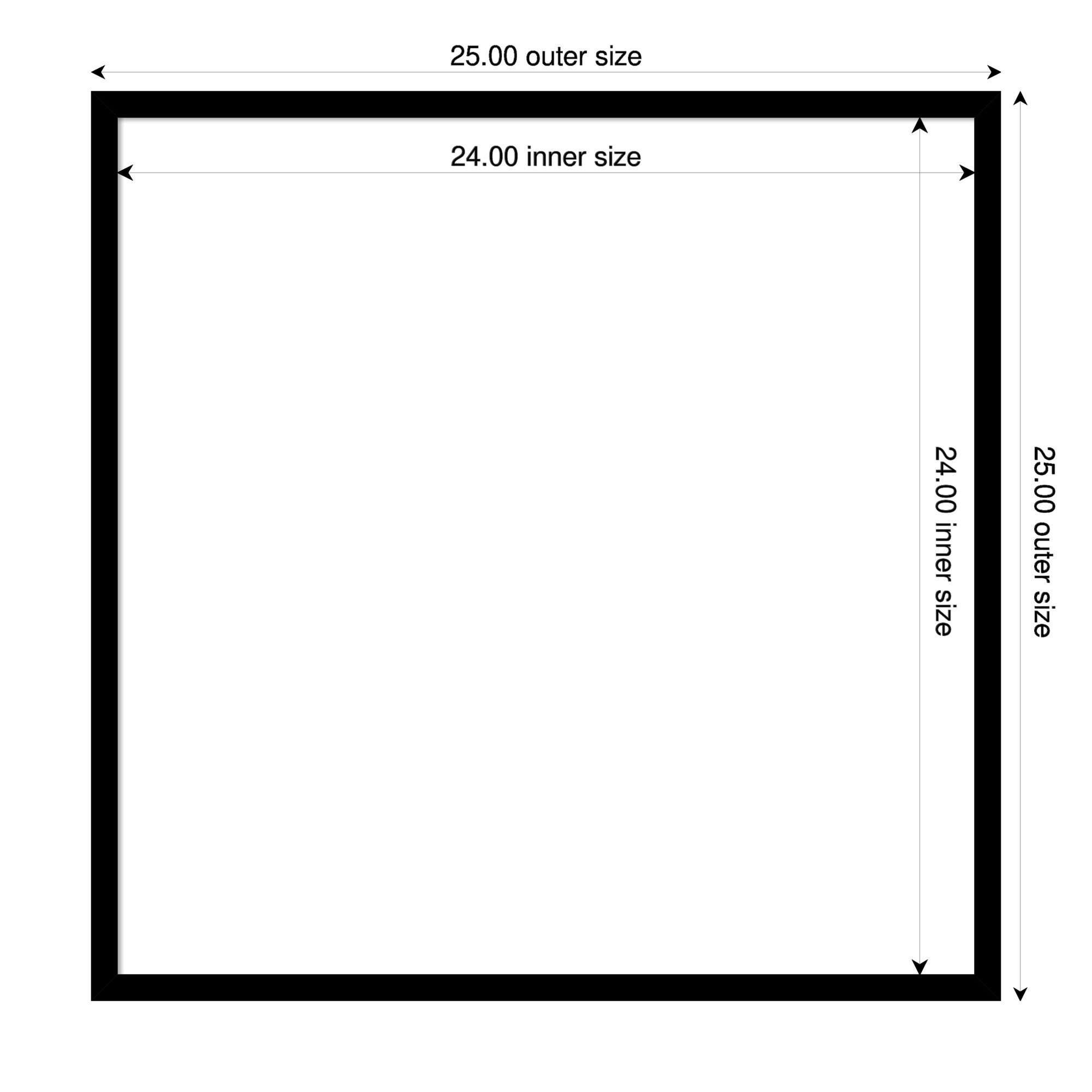 Amanti Art Black Gallery Deep Framed Dry Erase Magnetic Board